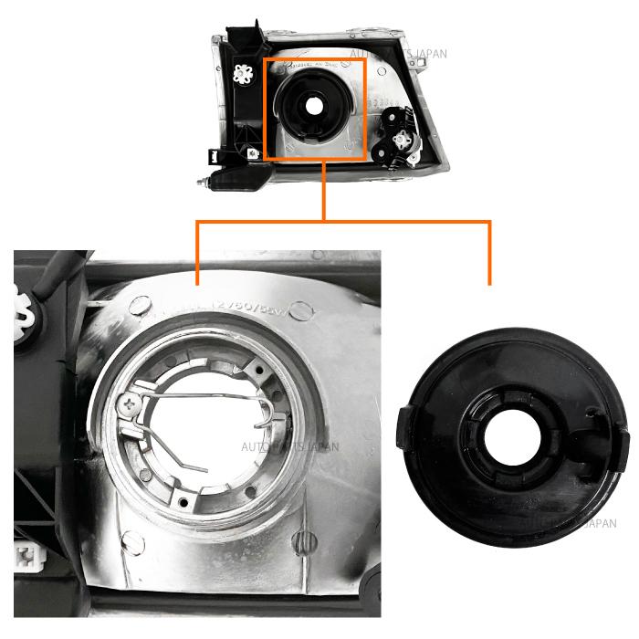 トヨタ ハイラックス ピックアップ P/U クリスタル ヘッドライト 左右