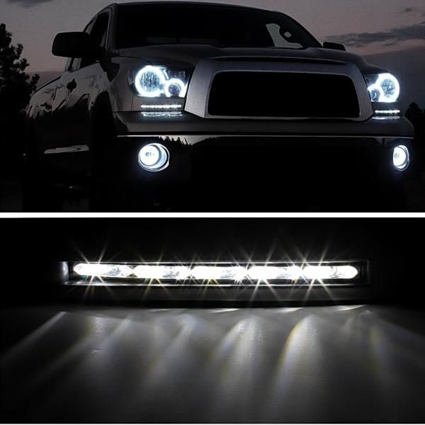 トヨタ セコイア タンドラ 08y-13y DRL フロント LED デイライト フォグランプ フル 左右セット ヘッドライト 下 カバー フォグ B 送料無料｜auto-parts-jp｜02