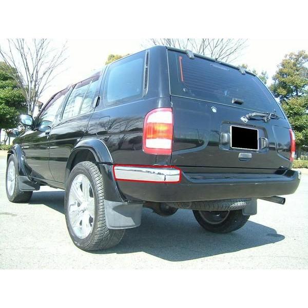 日産 テラノ R50用 95-99 クロームメッキ 左 リア バンパー PR50 LR50