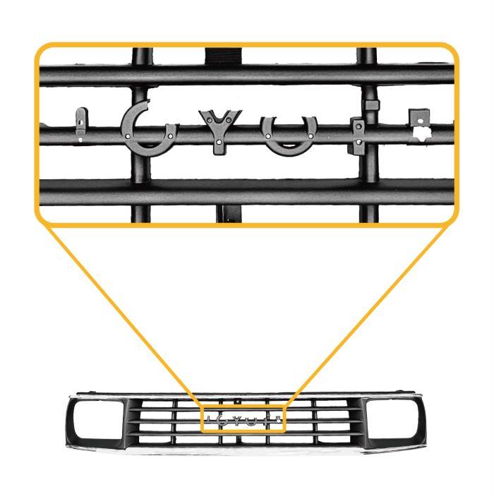 トヨタ ランドクルーザー プラド 70 71 78系 クローム メッキ フロント グリル ショート ロング ランクル 純正品番 531111-60090｜auto-parts-jp｜04