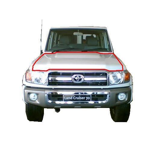 ランドクルーザー トヨタ 70 系 2007年以降 GRJ79K GRJ76K フード