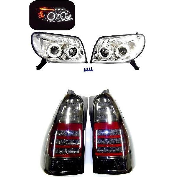 210サーフ215LEDスモークテールプロジェクターヘッドライトSET