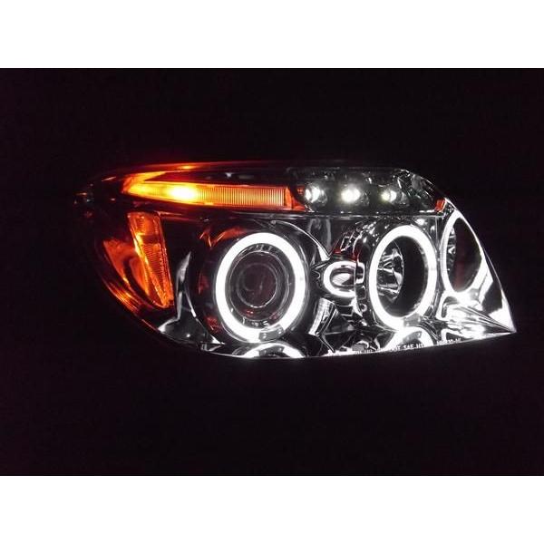 サーフ210 215 6連LEDクリアイカリングヘッドライトランプ 送料無料