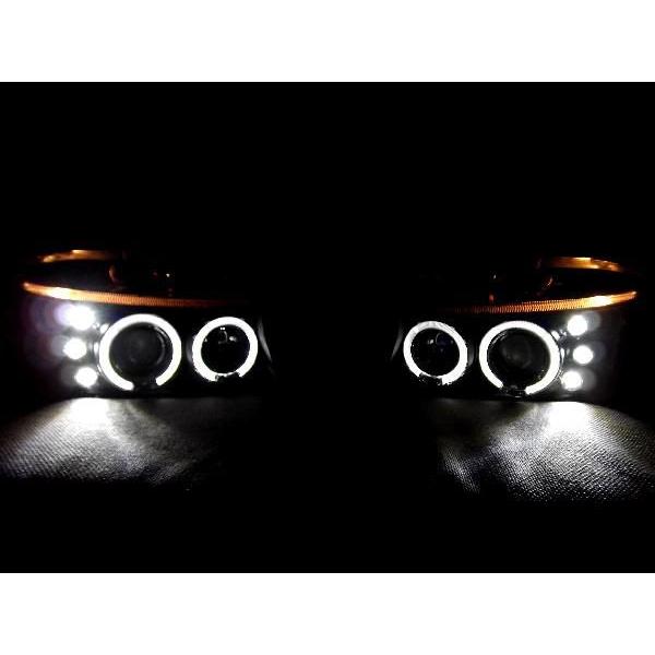ダッジ デュランゴ ダコタ LED プロジェクター ヘッドライト インナークローム 左右 セット 日本光軸 クリアref ピックアップトラック_1