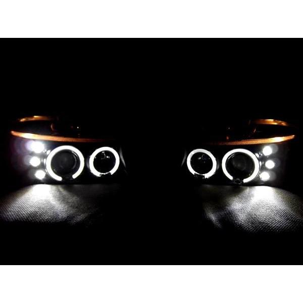 ダッジ ダコタ デュランゴ LED プロジェクター 特注 日本光軸 ヘッドライト インナークローム 左右 US仕様 アンバーリフレクター_1