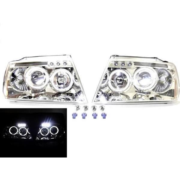 特注日本光軸 ジープ グランドチェロキー WJ40 WJ47 LED イカリング 