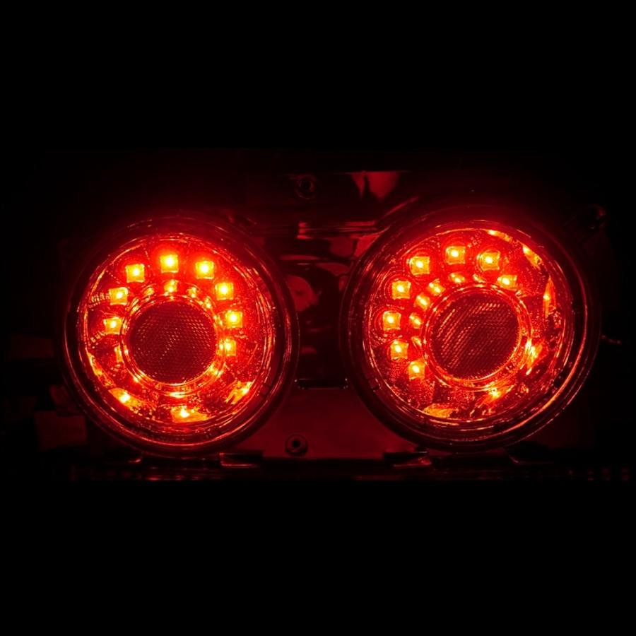 日産 スカイライン R33 リア LED テールランプ ガーニッシュ 2点SET セット 2ドア用 前期 後期 テールライト GT-R GT-S クーペ 送料無料｜auto-parts-jp｜02