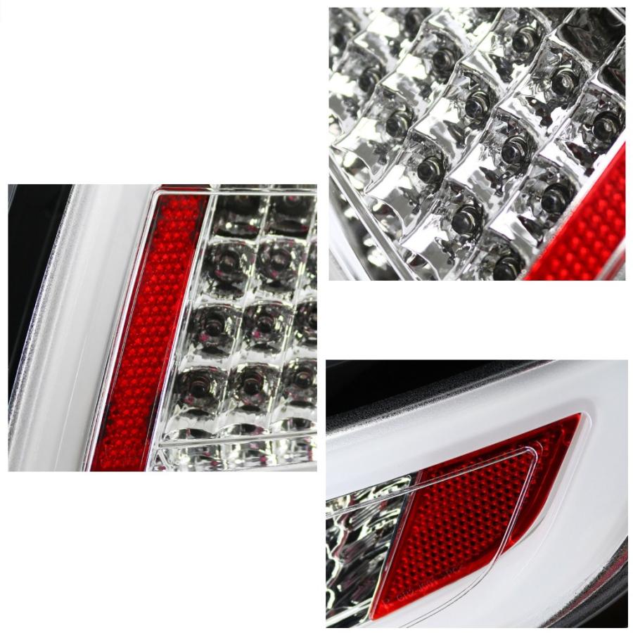 ポルシェ 911 997 ファイバーフル LED テールランプ インナークローム