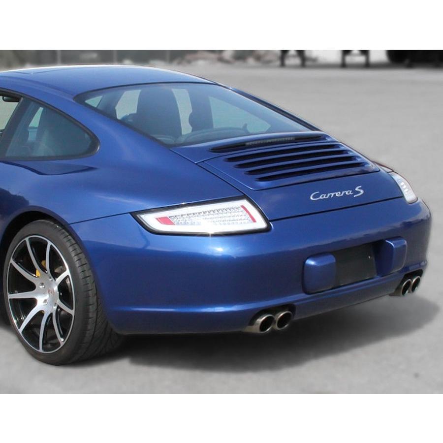 ポルシェ 911 997 ファイバーフル LED テールランプ インナークローム