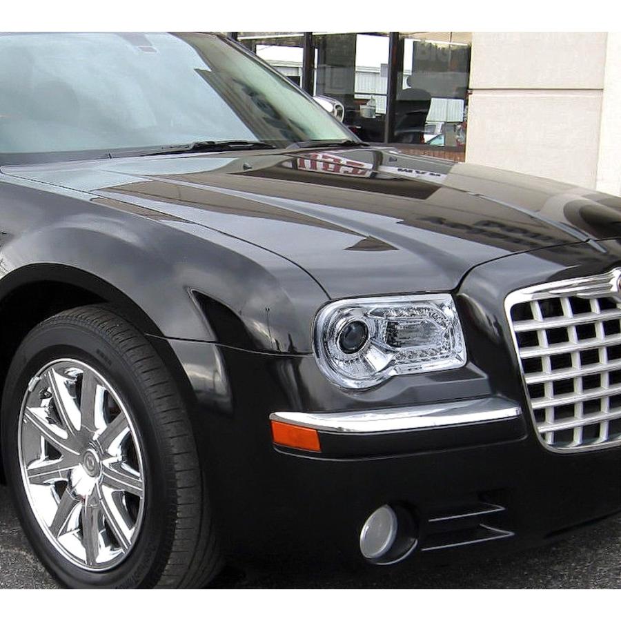 特注日本光軸 クライスラー 300C クロームメッキ LED プロジェクター