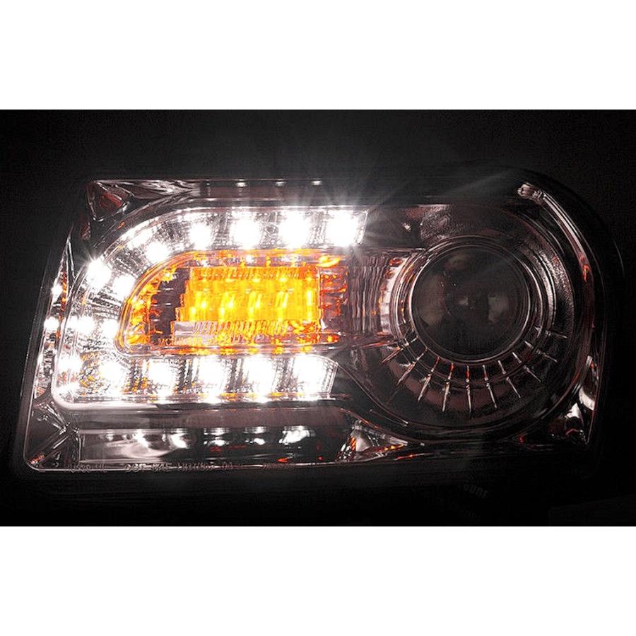 特注日本光軸 クライスラー 300C ブラック LED プロジェクター