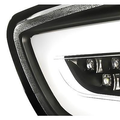 三菱 ランサー エボリューションX ランエボ CZ4A ファイバー LED テールランプ 黒 白 ブラック 左右 フォルティス 送料無料_1