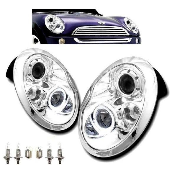 送料込 BMW ミニ MINI R50 R52 R53 LED プロジェクター イカリング