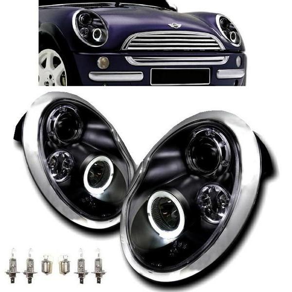 貨物輸送無料 MINI ミニ R50 R52 R53 LED 前照灯 いか輪っか 下穿き黒いこと ハロゲン車 R50 RA16 R52 RF-16 R53 RE-16