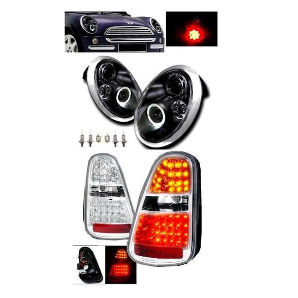 ミニクーパーr52リアテールランプライト MINI ミニクーパー R50 R52 R53 ヘッドライト&テールランプ SET セット