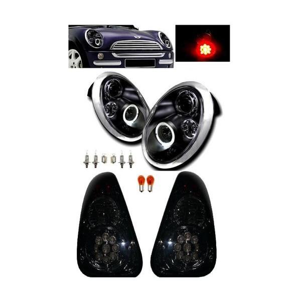 MINI ミニクーパー R50 R52 R53 前照灯\u0026尾っぽ照明ランプ SET 仕掛ける 貨物輸送無料 ライト、レンズ-自動車