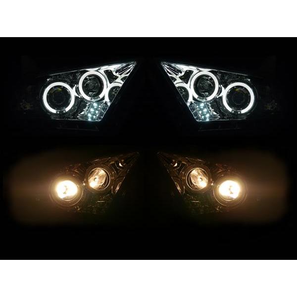フォード マスタング 09y- 日本光軸仕様 LED イカリング ヘッドライト ヘッドランプ 左右セット 送料無料｜auto-parts-jp｜02