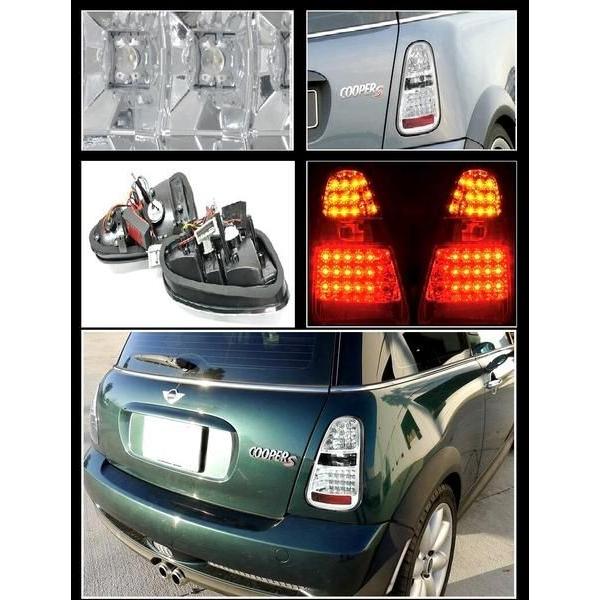 希少品！MINI r50.52.53 LEDテールランプ後期型 MINIミニR50系ユニオンジャックテールランプ スモーククリア