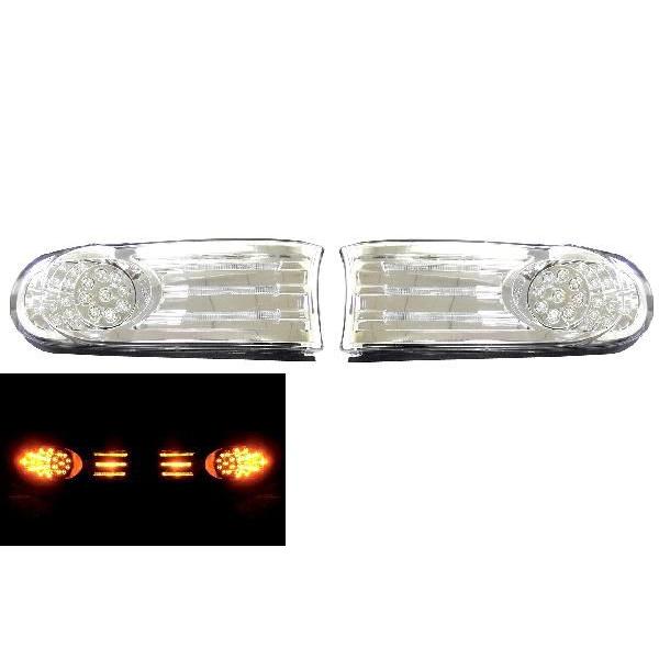 トヨタ FJクルーザー クリア LED フロントウィンカー 左右セット