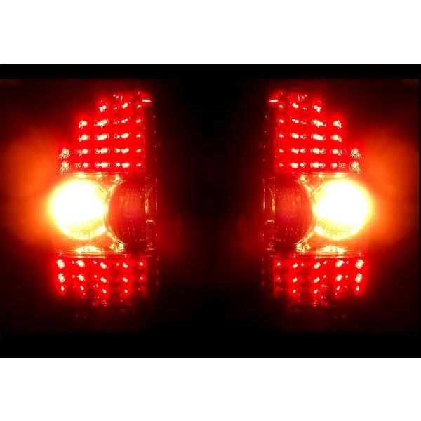 パジェロ V60 V70 クリスタル LED クリアレッドコンビ