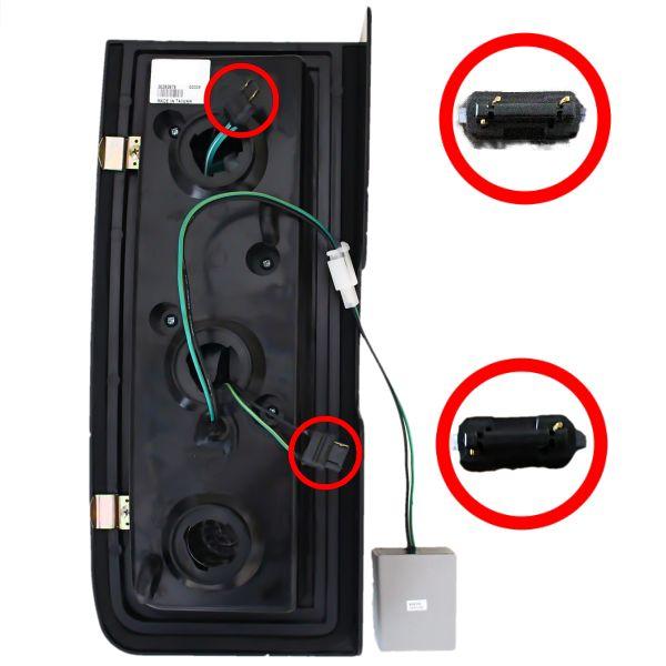 ハマー H2 03y-09y リアLEDクリスタルコンビテールランプ 左右セット 