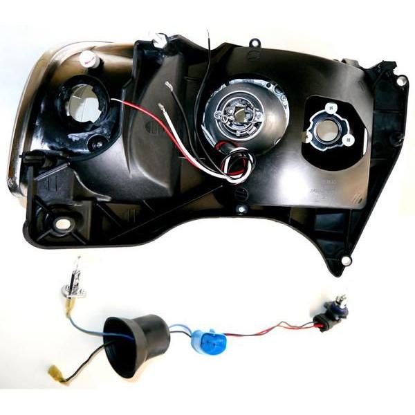 ダッジ ラム ヘッドライト 94y-02y LED イカリング 黒 黄 反射板 リフレクター ライト ランプ インナーブラック 送料無料_2