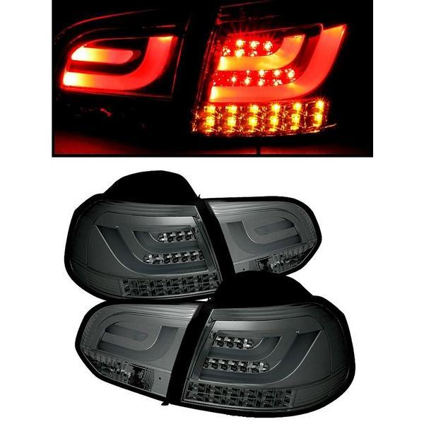 VW ゴルフ 6 09y-13y LEDファイバースモークテールランプ 送料無料 