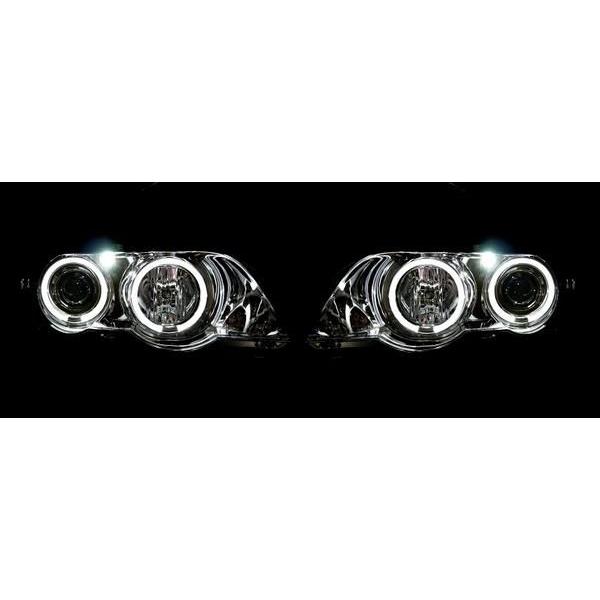 BMW X5 E53 インナーブラック LED イカリング ヘッドライト 日本光軸 
