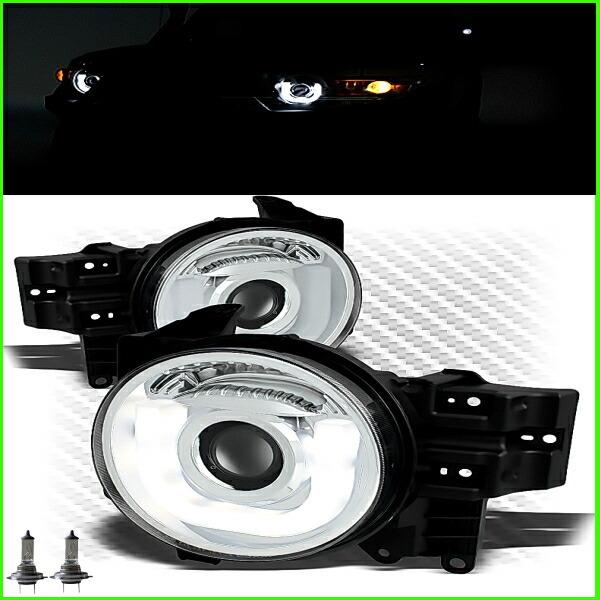 トヨタ 特注日本光軸 FJクルーザー LED インナークローム ヘッド