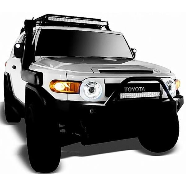 トヨタ FJクルーザー 日本光軸 インナーブラック LEDファイバー