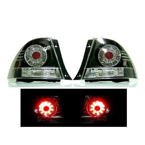 トヨタ アルテッツァ GXE / SXE 10系 LED JDMブラック テール ランプ スモーク ブラック 左右セット テールランプ 左右 送料無料｜auto-parts-jp