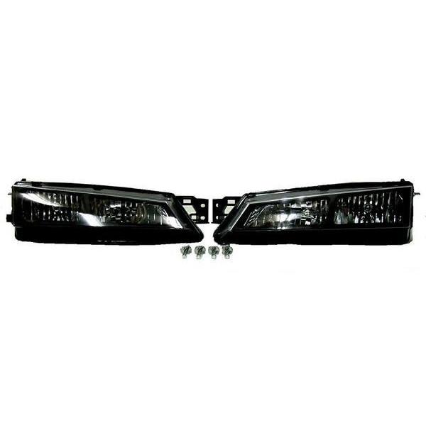 シルビア S14 インナーブラック クリスタルフロント ヘッドライト 黒