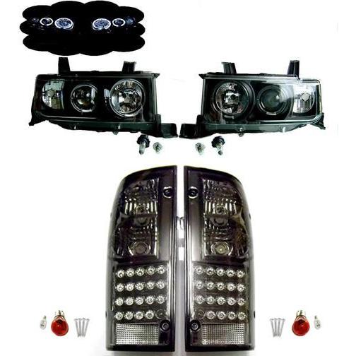 トヨタ bB オープンデッキ NCP34 LED イカリング フロント ヘッドライト \u0026 LED テールランプ 前後 左右 送料無料