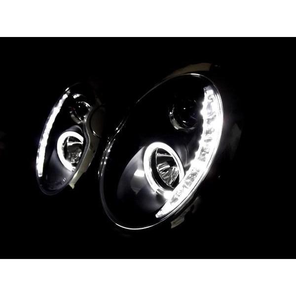R56 ミニクーパー☆JUNYAN LEDイカリングヘッドライト☆ MINI（ミニ） 日本光軸 ミニクーパー R50 R52 R53 LED プロジェクター