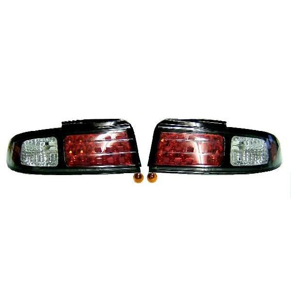 S14 シルビア　 社外品 テールランプ 左右セット 日産（NISSAN） 送料無料 シルビア S14 LED JDM ブラック リヤ