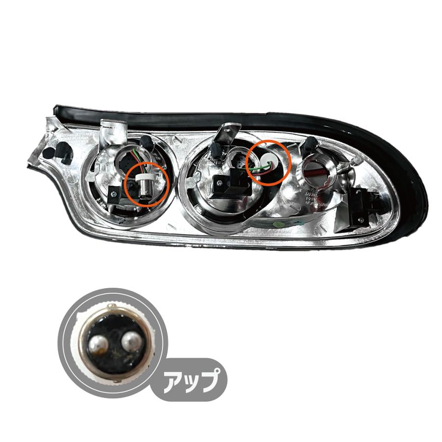 マツダ（Mazda） RX-7 RX7 92-03y リア クローム LED テールランプ