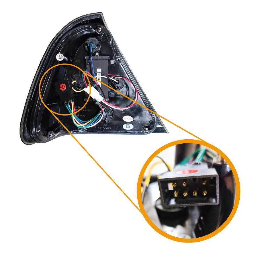 メルセデス ベンツ Cクラス W202 LEDスモークテールランプ 左右 C200