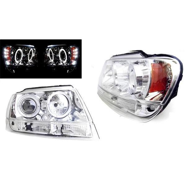 JEEP グランドチェロキー LEDヘッドライトスモークテールSET