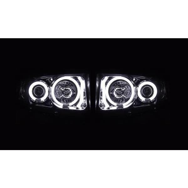 bB NCP30系 CCFL イカリング プロジェクターヘッドライト 黒