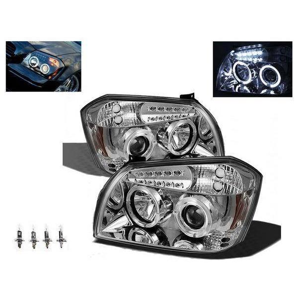 ダッチマグナム ヘッドライト 左右セット ダッジ（DODGE） マグナム 日本光軸仕様 LED イカリング