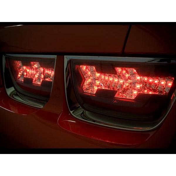シボレー カマロ コンバーチブル 09y- LED コンビ テールランプ テール ランプ 左右 SET レッド 赤 リア コンビテール 反射板付 送料無料の画像