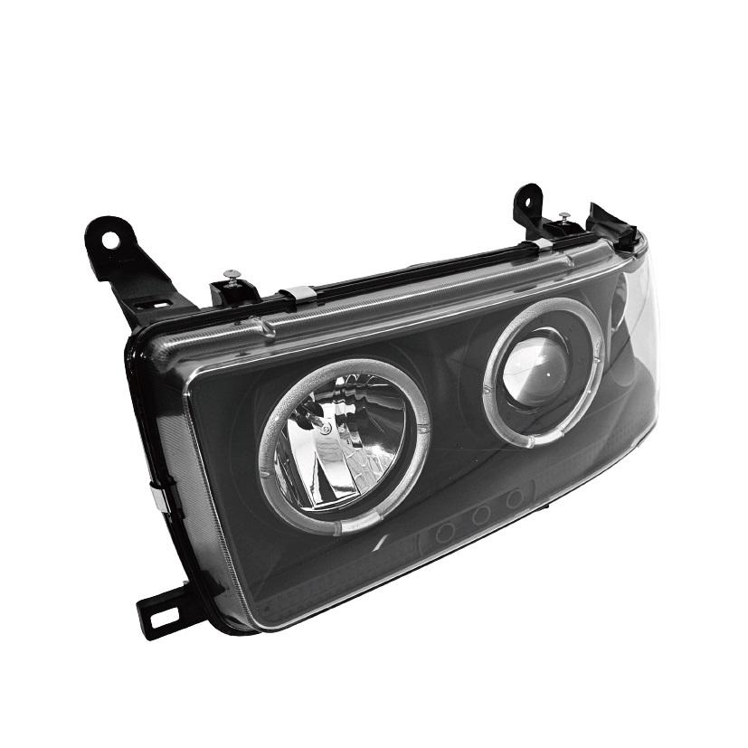ヘッドライト 81108-28J10ブラック LED ランドクルーザー トヨタ ランクル 80 / 81 系 日本光軸仕様
