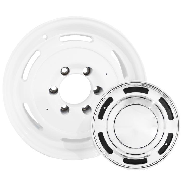 送料無料 16インチ アルミホイール ホワイト 5本 SET 6.5J 6H PCD139.7