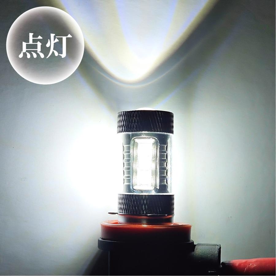 H8 H11 H16 LED バルブ 12V-24V 1個 白 フォグランプ ヘッドライト