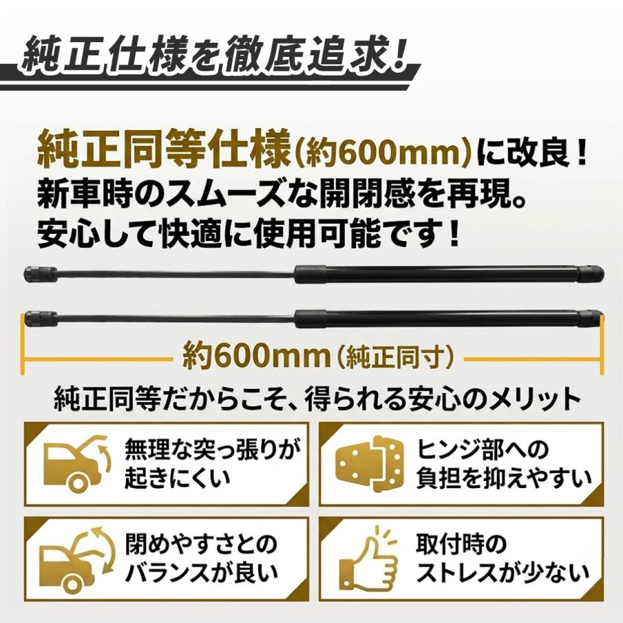 三菱（MITSUBISHI） ekワゴン eKカスタム B11W リア ゲート ダンパー