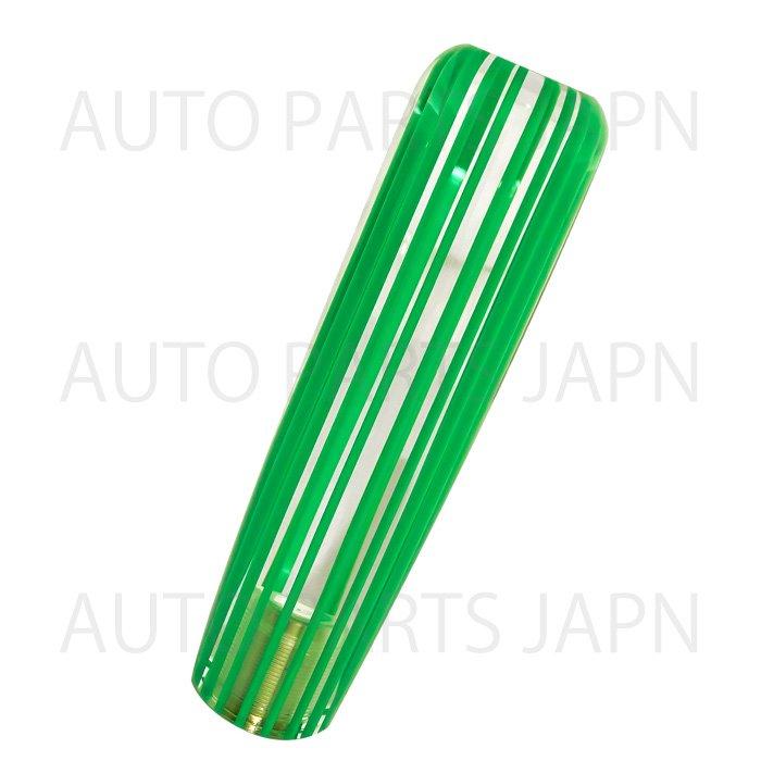 シフトノブ 15cm 緑 透明 ライン クリスタル シフトレバー トヨタ