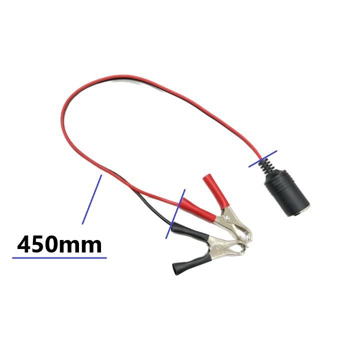 ワニ口クリップ シガーソケット メス コネクター 12V バッテリー 直結