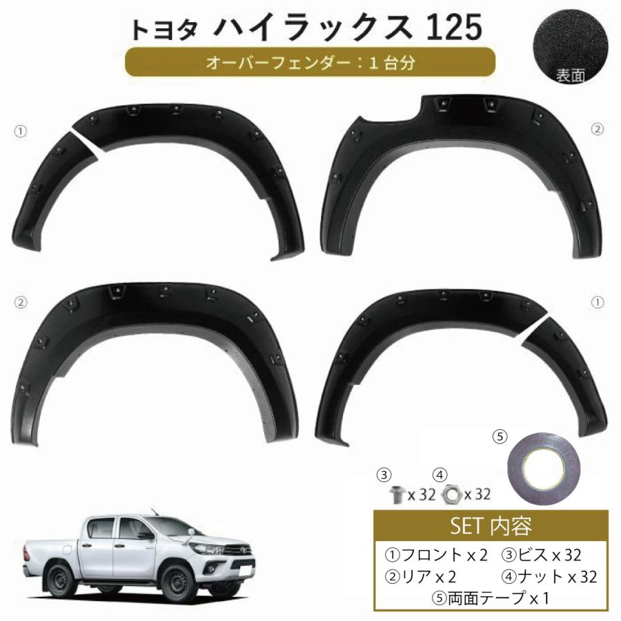 トヨタ ハイラックス ピックアップ 前期 オーバーフェンダー ワイド