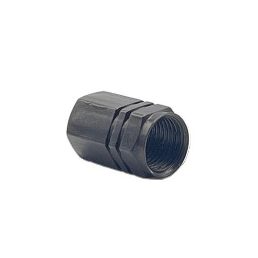 エアバルブ キャップ グレー ガンメタ 4個 セット アルミ 車 バイク 