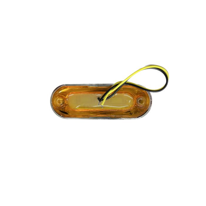 汎用 LED 小型 マーカー ランプ 4連 オレンジ 【4個】 12V 24V 兼用